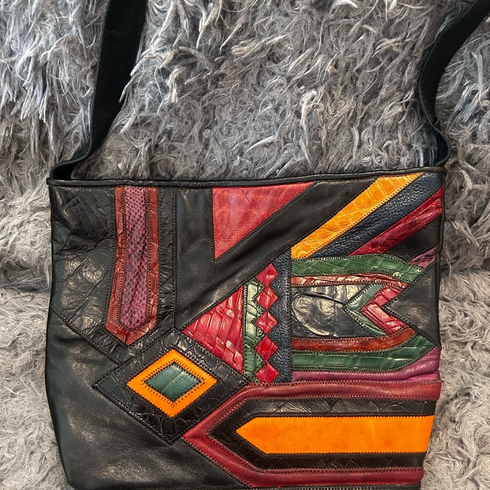 Colorful Patchwork Shoulder Bag